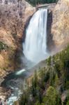 Lower Yellowstone Falls Stock Photo