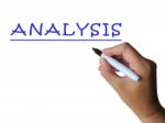 Analysis Word Shows Studying And Reasoning About Results Stock Photo