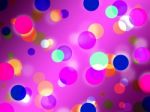 Purple Spots Background Means Glowing Dots And Round
 Stock Photo