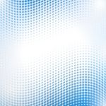 Abstract Halftone Wave In Blue Stock Photo