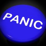Panic Switch Shows Anxiety Panicking Distress Stock Photo