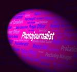 Photojournalist Job Representing War Correspondent Stock Photo