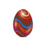 Easter Egg Realistic Color Design  Illustration Stock Photo