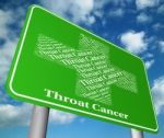 Throat Cancer Represents Poor Health And Contagion Stock Photo