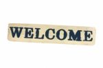 Welcome Sign Stock Photo