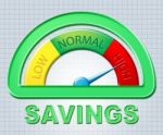 High Savings Indicates Money Scale And Increase Stock Photo