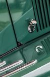 Close-up Of A Bonnet Release On An Old Jaguar Car Stock Photo