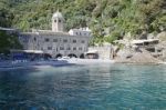 The Abbey Of San Fruttuoso Near Portofino Stock Photo