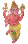 Blessing Lord Ganesha Stock Photo