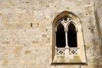 Architectural Detail Of A Ancient Church Window Stock Photo