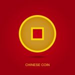 Chinese Coin Stock Photo