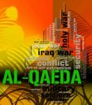 Al-qaeda Word Represents Freedom Fighters And Anarchist Stock Photo