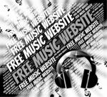 Free Music Website Represents With Our Compliments And Domains Stock Photo