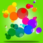 Color Background Indicates Circles Bubble And Orb Stock Photo