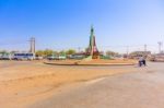Road Intersection In Sudan Stock Photo