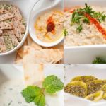 Middle East Food Collage Stock Photo