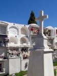 Casares, Andalucia/spain - May 5 : View Of The Cemetery In Casar Stock Photo