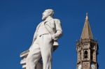 Lecco, Lombardy/italy - October 29 : Statue Of Mario Cermenati I Stock Photo