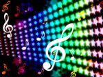 Background Notes Represents Bass Clef And Backdrop Stock Photo