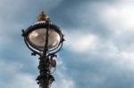Beautiful Lamppost And Blue Sky Stock Photo