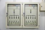 Electrical Energy Control Cabinet Stock Photo