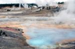 Norris Geyser Basin Stock Photo