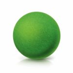 Eco Green Ball On White Background Stock Photo