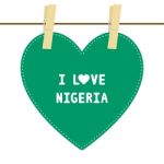I Love Nigeria Stock Photo