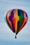 Balloon Ascending Into The Sky Stock Photo