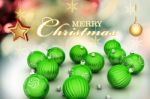 Merry Chrishmas Bubbles With Star Coming Chrishmas Celebration Concept Stock Photo