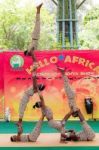 Acrobatic Kenya Show In Dusit Zoo, In The July 27, 2016. Bangkok Thailand Stock Photo