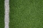 Fake Grass Soccer Field Stock Photo