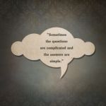 Meaningful Quote On Paper Cloud With Thai Style Pattern Backgrou Stock Photo