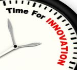 Time For Innovation Showing Creative Development And Ingenuity Stock Photo