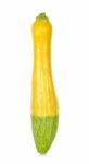Yellow Zucchini Isolated On The White Background Stock Photo