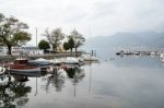 A View Of Lake Iseo At Sarnico Stock Photo