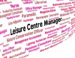 Leisure Centre Manager Represents Gyms Employment And Proprietor Stock Photo
