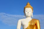 Big White Buddha Stock Photo