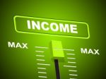 Max Income Represents Upper Limit And Most Stock Photo