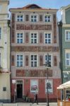 Red House In Poznan Stock Photo