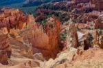 Treacherous Descent Into Bryce Canyon Stock Photo