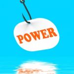 Power On Hook Displays Super Energy And Success Stock Photo