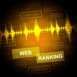 Web Ranking Represents Search Engine And Keyword Stock Photo