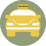 Flat Design Of Taxi Car  Illustration Stock Photo