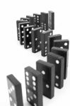 Curve Line Domino Stock Photo