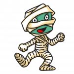 Cute Mummy Monster-  Illustration Stock Photo