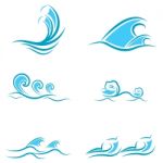Sea Waves Icon Stock Photo