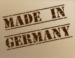 Made In Germany Shows Import European And Production Stock Photo