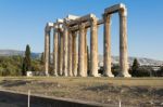 Temple Of Zeus In Athens Stock Photo