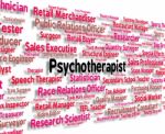 Psychotherapist Job Indicates Disturbed Mind And Delusions Stock Photo